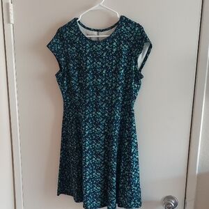 BONGO Teal Floral Mini Dress